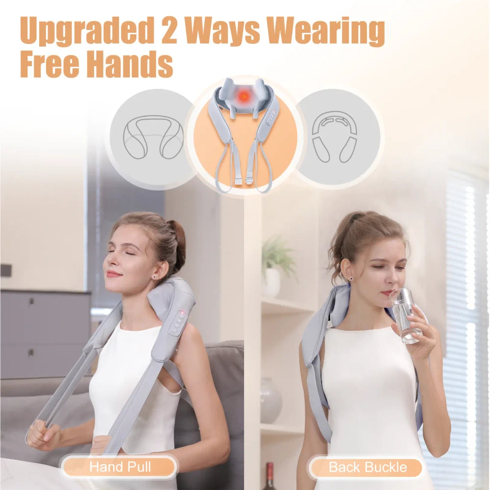 Cordless Neck And Shoulder Massager With Heat