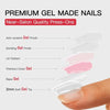 Milky White Press On Nails