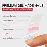 Milky White Press On Nails