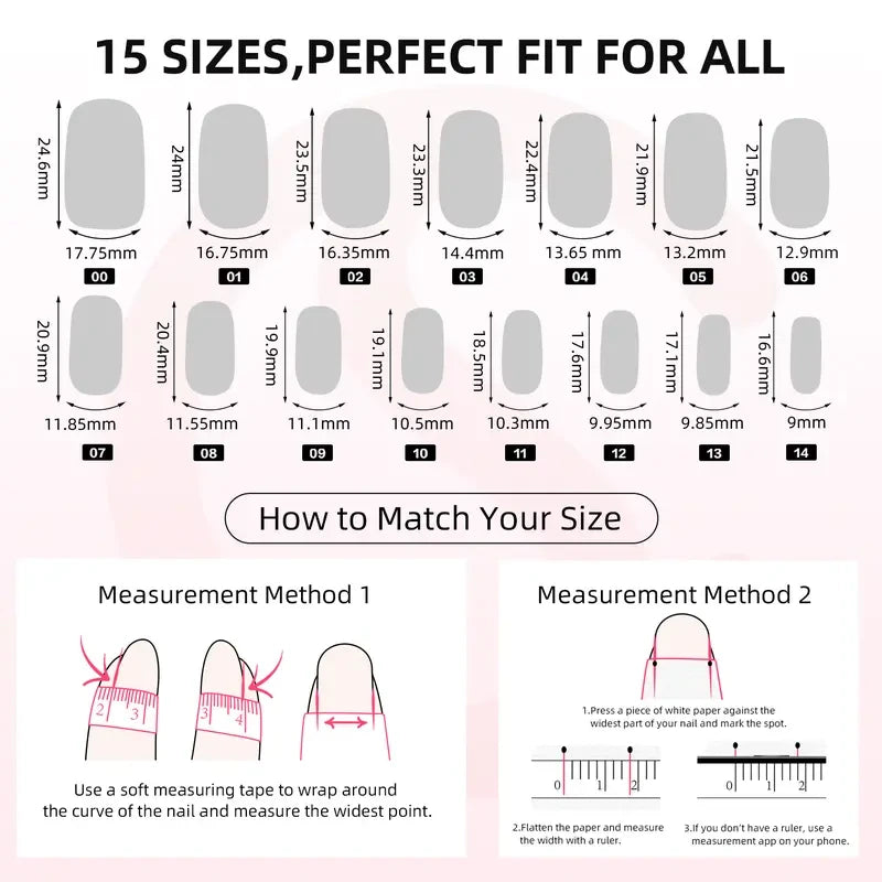 Milky White Press On Nails