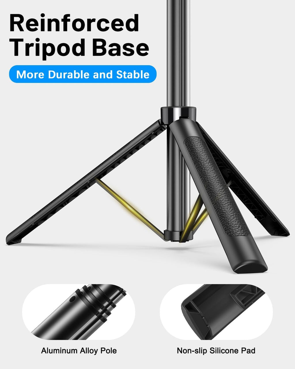 Vlogging Kit for Iphone/Android, 71" Selfie Stick Tripod for Iphone with Fill Light, Wireless Mic & Remote, Adjustable Aluminum Phone Tripod for Tiktok/Youtube Content Creator Essentials Starter Kit‌