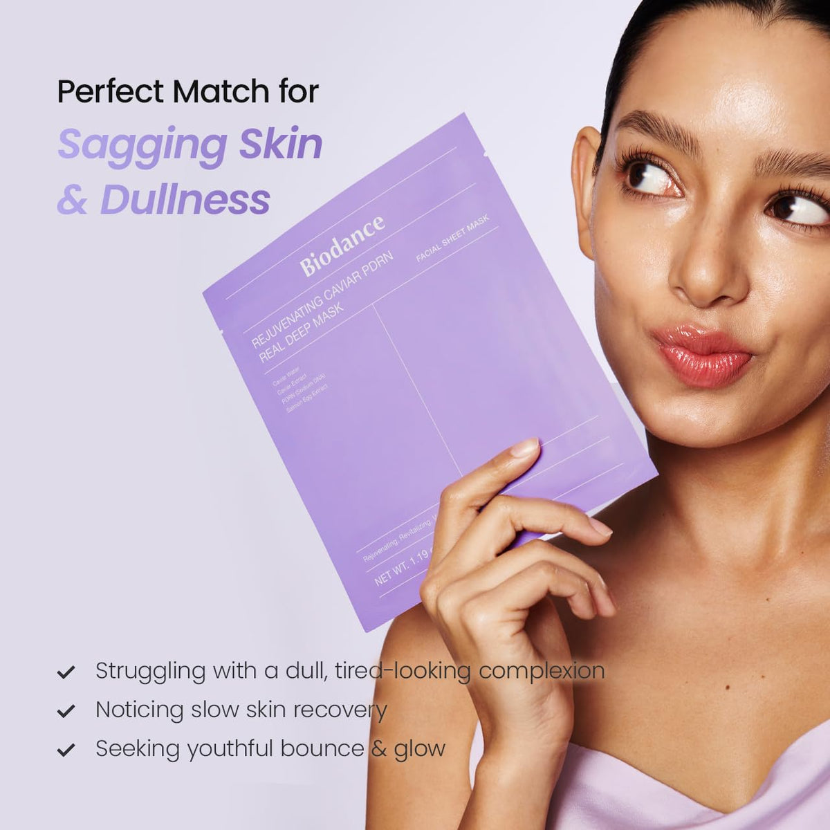 Rejuvenating Caviar PDRN Real Deep Mask, Overnight Hydrogel Face Mask, Skin Firming, Radiance, Enhancing Skin Recovery, Korean Skin Care, Self Care Gifts for Women | 1.19Oz(34G) X 4Ea