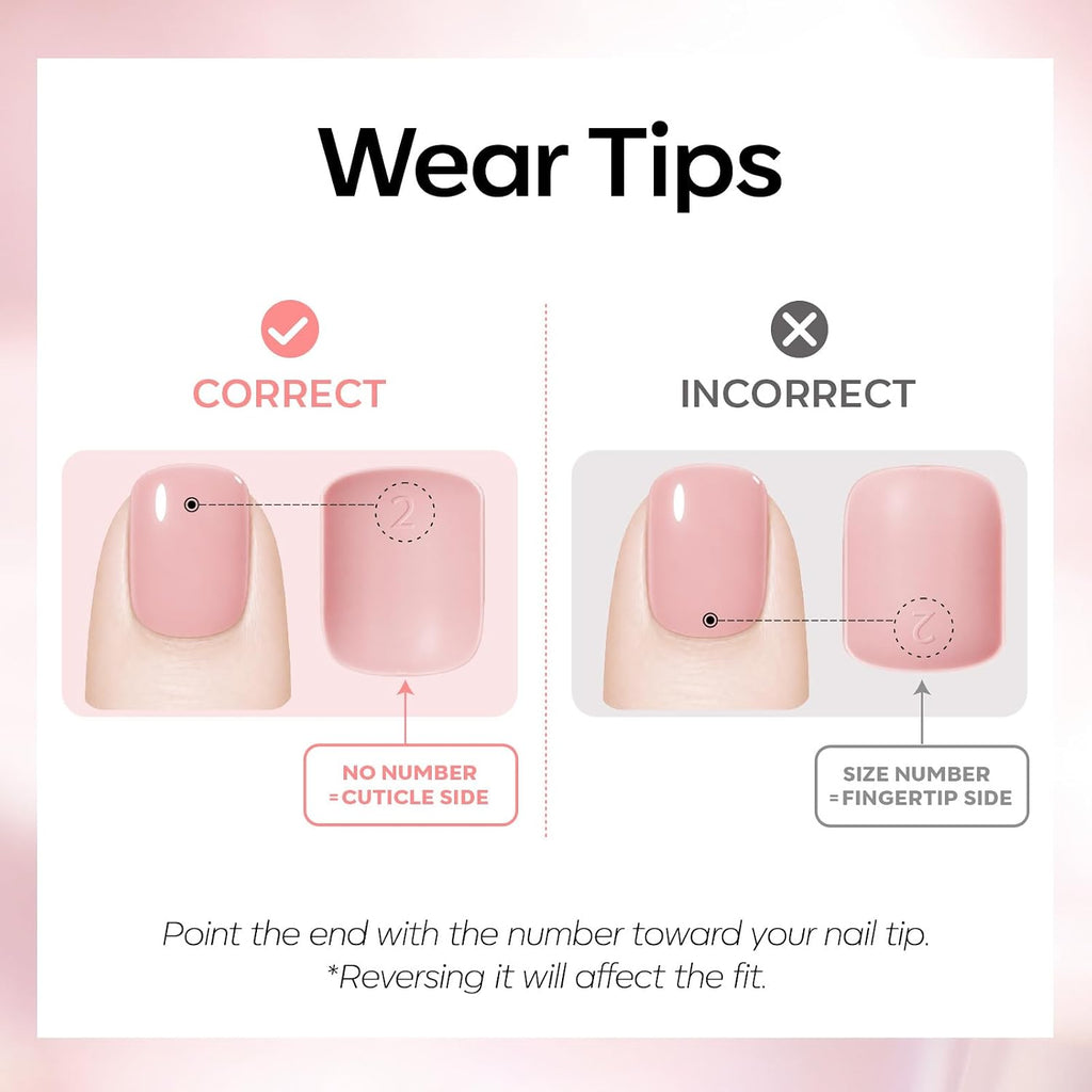 Extra Short Press on Nails, Milky White Squoval Fake Nails