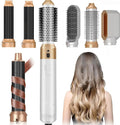 Hair Dryer Brush 5 in 1, Negative Ion Blow Dryer Brush Set- 110,000 RPM High -Speed Hot Air Brush Air Styler Curling Wrap Air Curler,Curling Iron Hair Styling Tools for Straight Curl Drying Smoothing